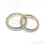 プラチナと18金のオーダーメイド結婚指輪
