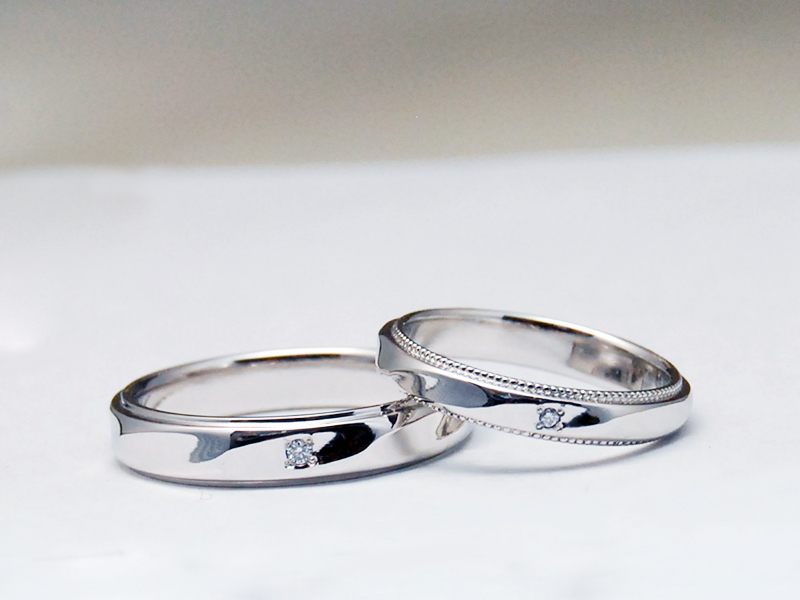 ORDERMADE Marriage ring/PT900 DIAMOND