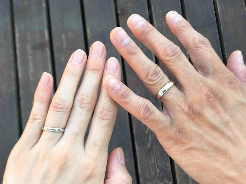 プラチナと18金のオーダーメイド結婚指輪5