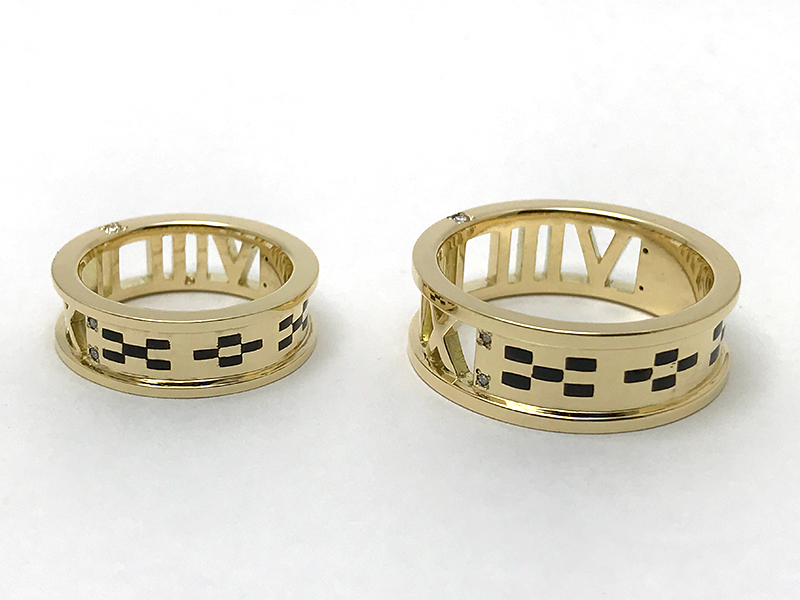 K18YG Ordermade Pair Rings